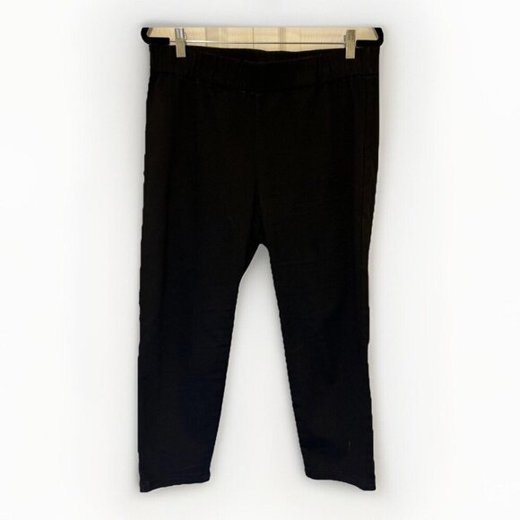 Soft Surroundings Pull On Knit Pants Black Comfortable Casual Everyday Essential - Picture 1 of 8